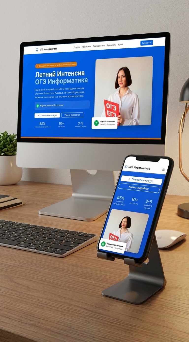 Образовательный лендинг — Анастасия Кушелевская